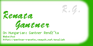 renata gantner business card